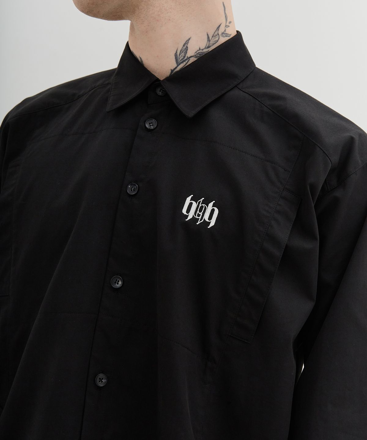 혀프 바이 혀프(HYUP BY HYUF) Snail Shirt Jacket_Black