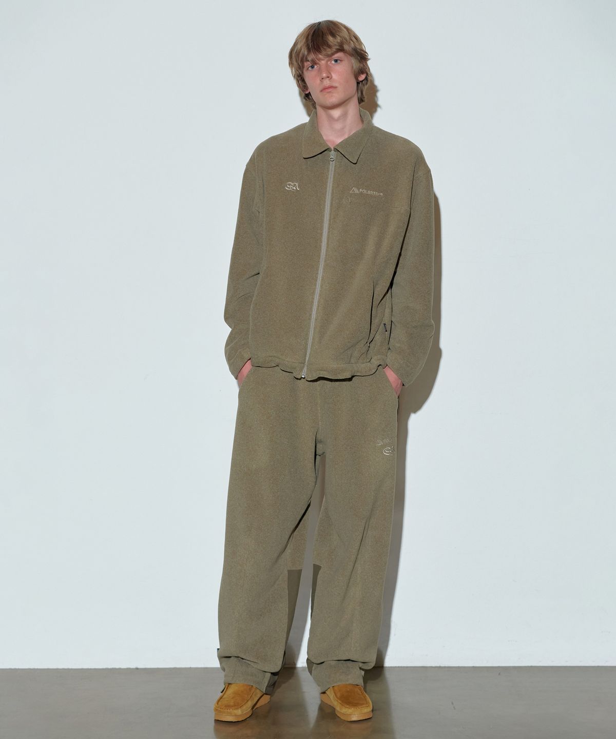 스컬프터(SCULPTOR) POLARTEC® Coach Jacket Melange Brown