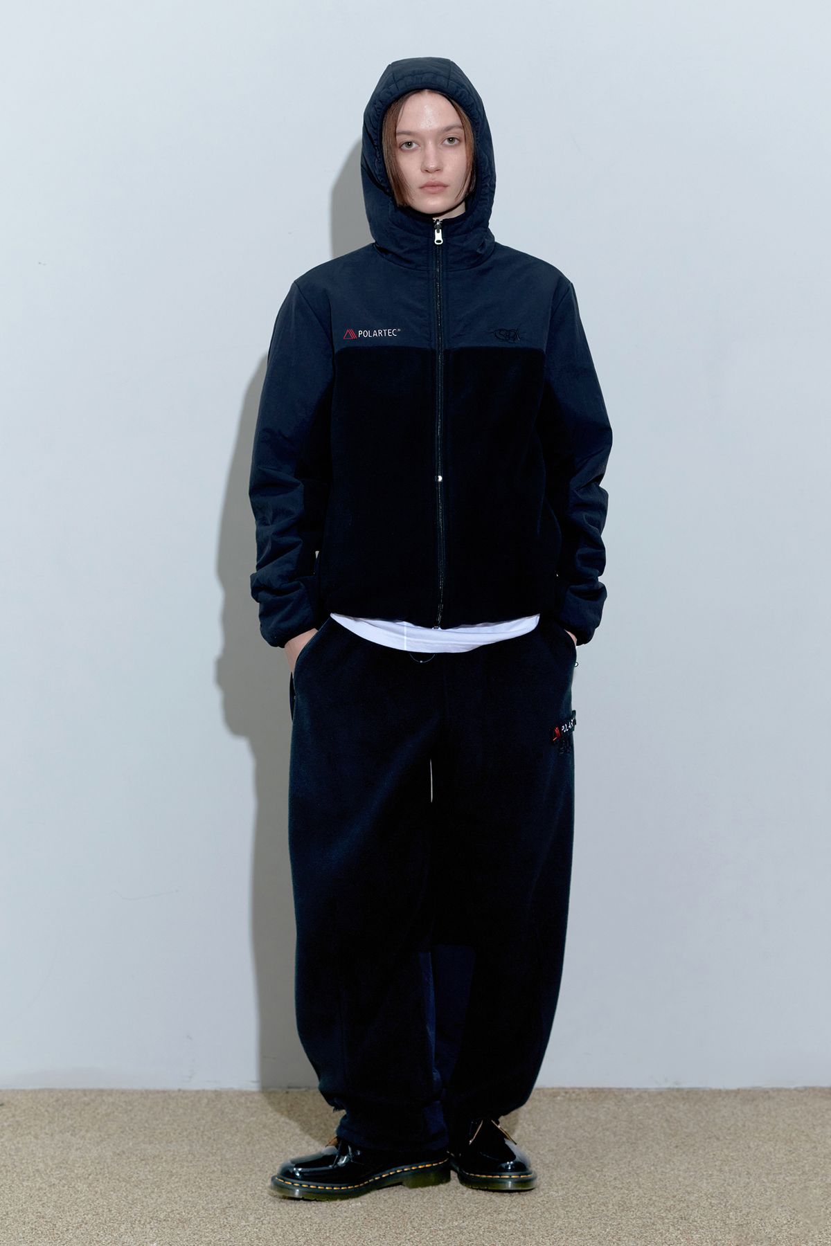 스컬프터(SCULPTOR) POLARTEC® Reversible Zip-Up Hoodie Black