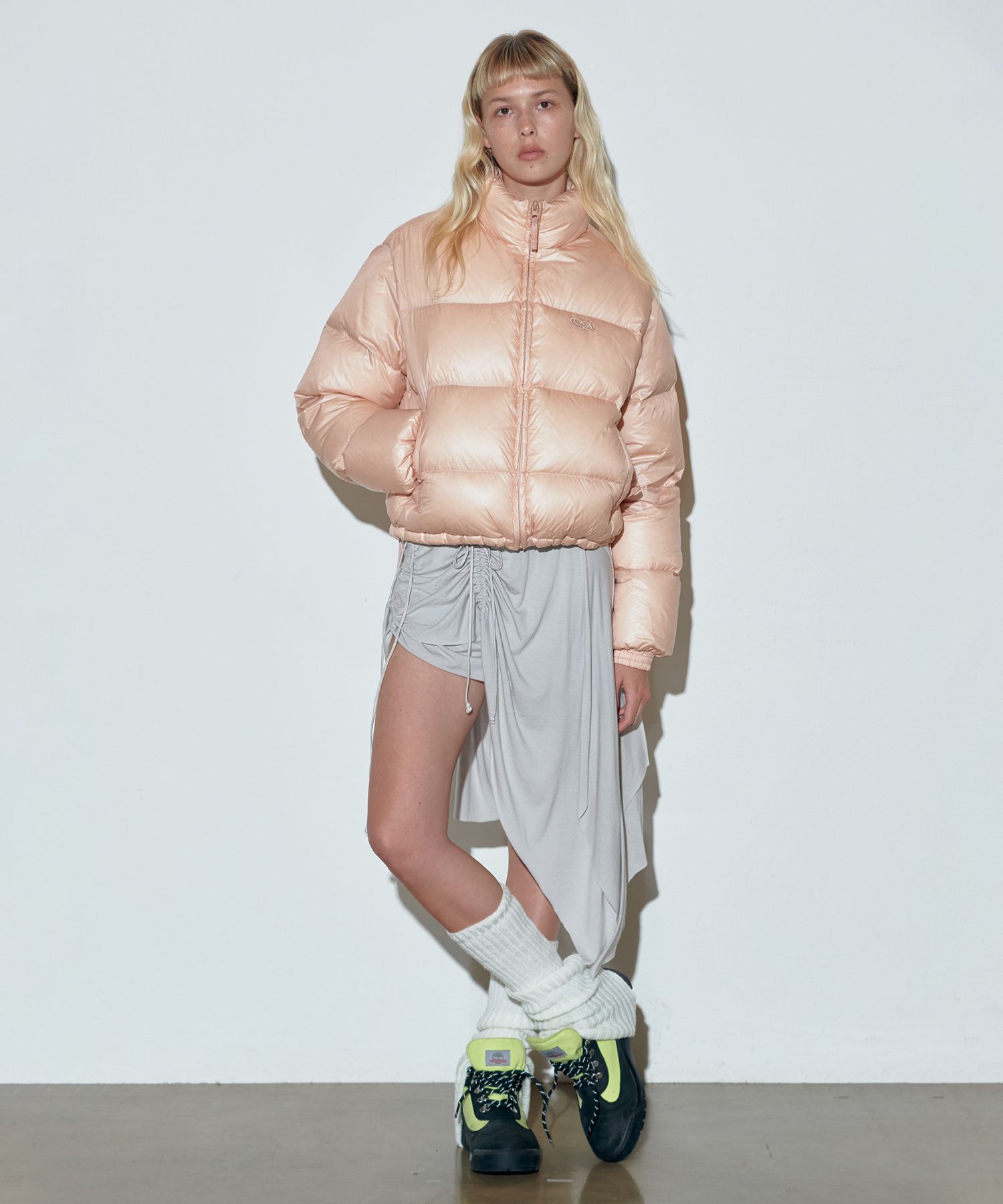 MUSINSA | SCULPTOR 104 RDS Cropped Puffer Down Ballerina Pink