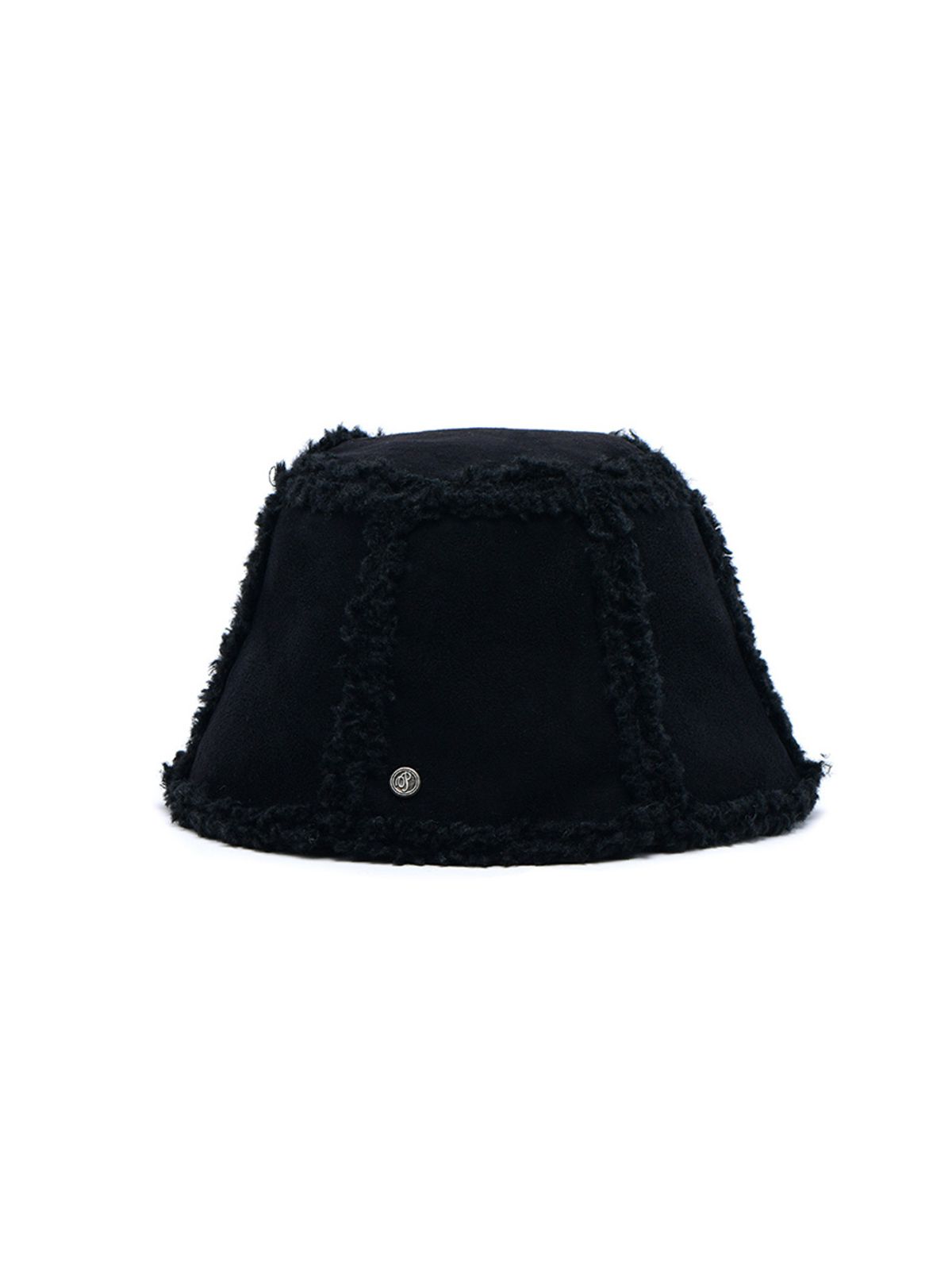 포에지담(POESIEDAME) SHEARLING REVERSIBLE BUCKET HAT IN BLACK