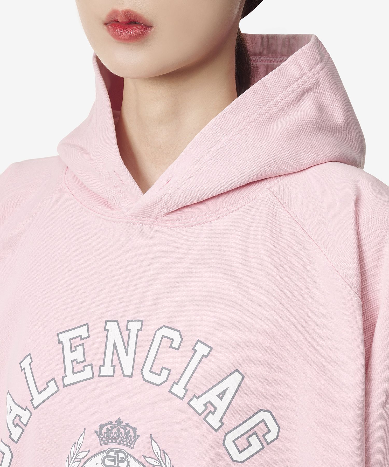 MUSINSA | BALENCIAGA College 1917 Logo Hood - Pink