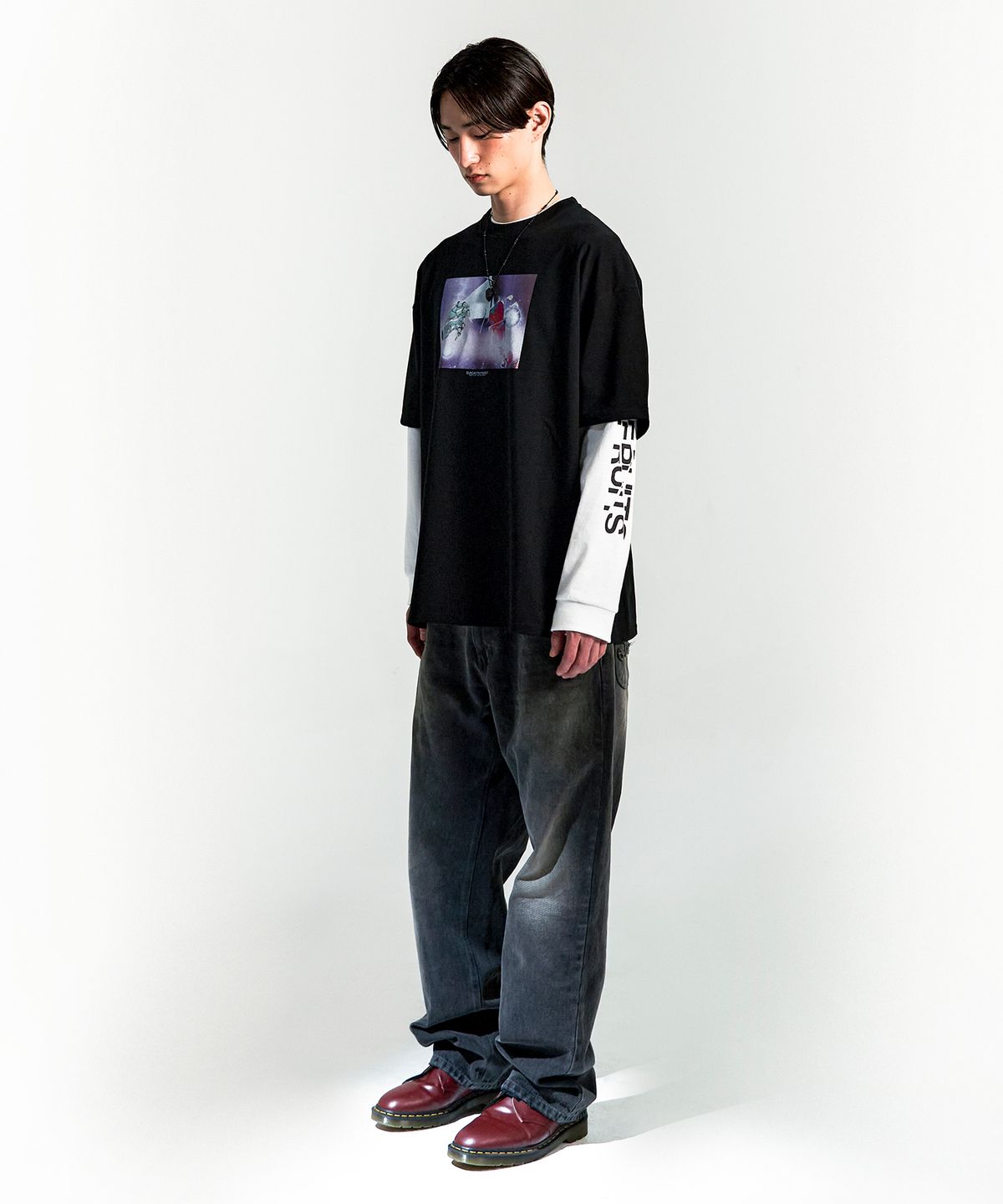 선데이후르츠마켓(SUNDAY FRUIT MARKET) SUN SYMBOL PATCH DENIM