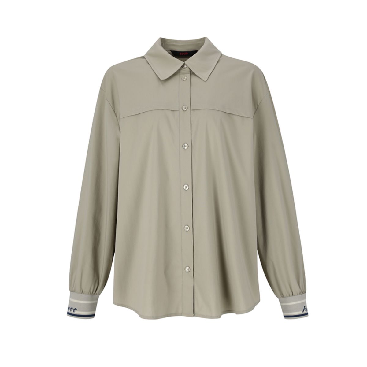 숲(SOUP) 소매 시보리 포인트 박시핏 셔츠(SZ9LS83)
