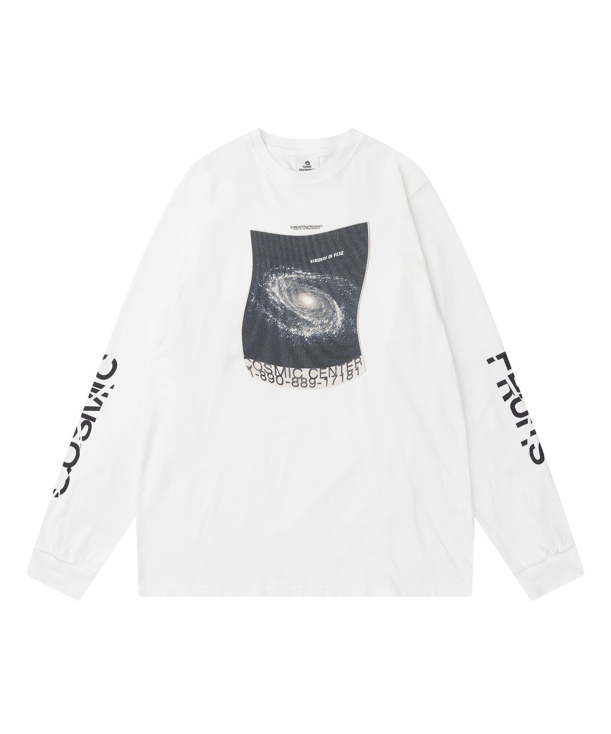 선데이후르츠마켓(SUNDAY FRUIT MARKET) COSMIC CENTER LS TEE IVORY