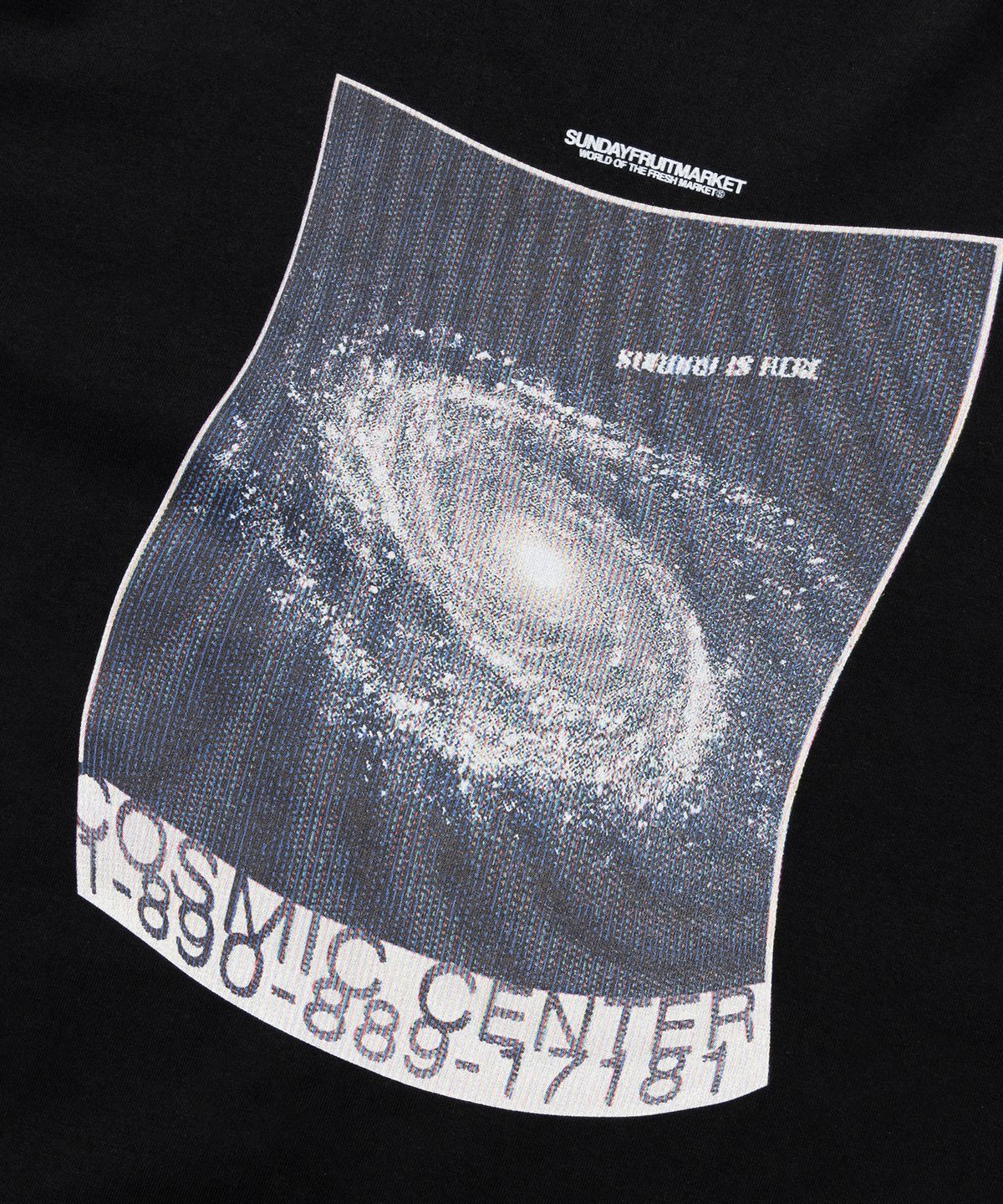 선데이후르츠마켓(SUNDAY FRUIT MARKET) COSMIC CENTER LS TEE BLACK