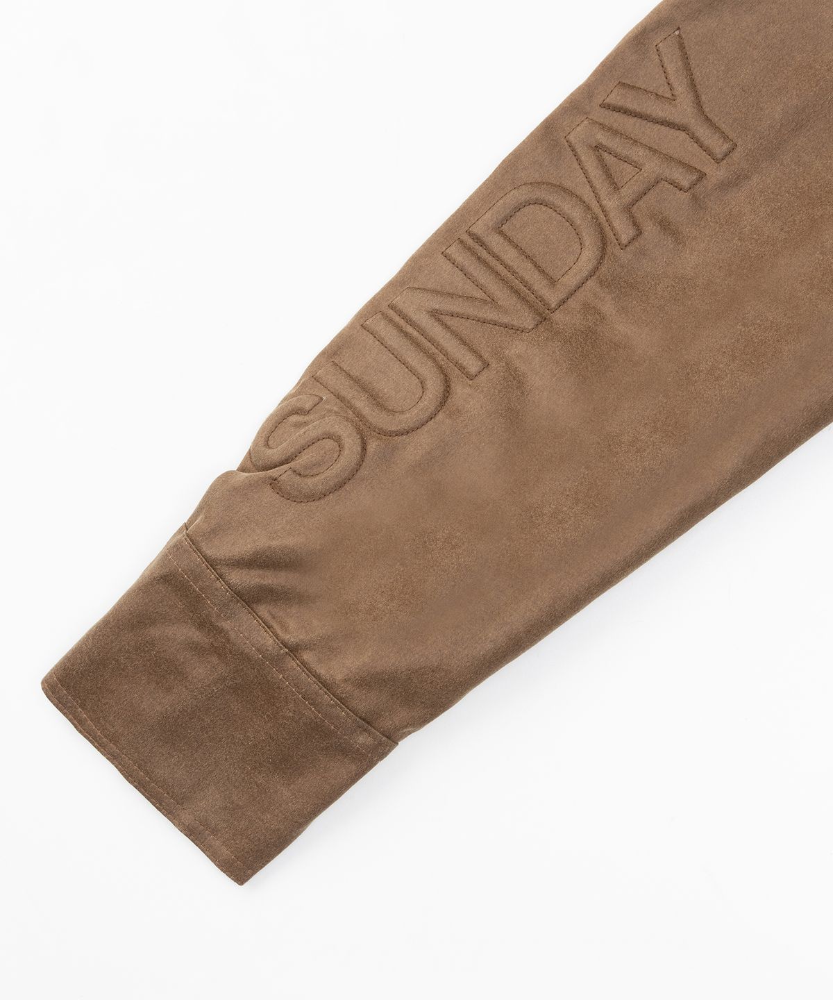 선데이후르츠마켓(SUNDAY FRUIT MARKET) COSMIC FAUX LEATHER JACKET BROWN