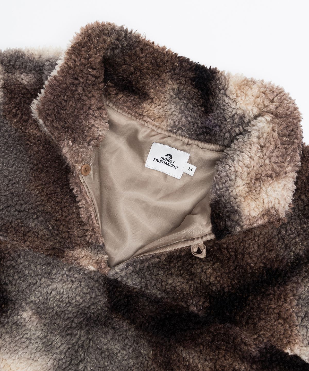 선데이후르츠마켓(SUNDAY FRUIT MARKET) SHERPA PULLOVER BROWN
