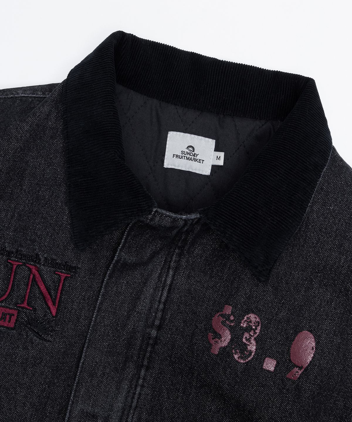 선데이후르츠마켓(SUNDAY FRUIT MARKET) SUNDAY DENIM JACKET BLACK