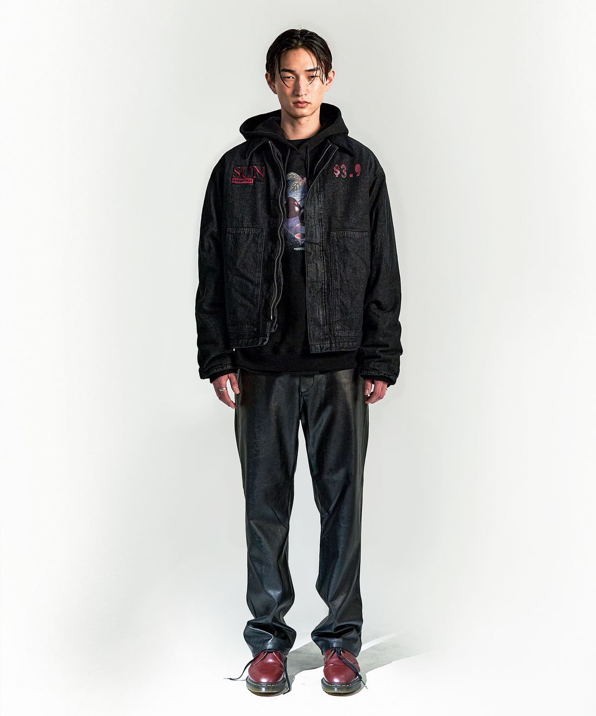 선데이후르츠마켓(SUNDAY FRUIT MARKET) SUNDAY DENIM JACKET BLACK
