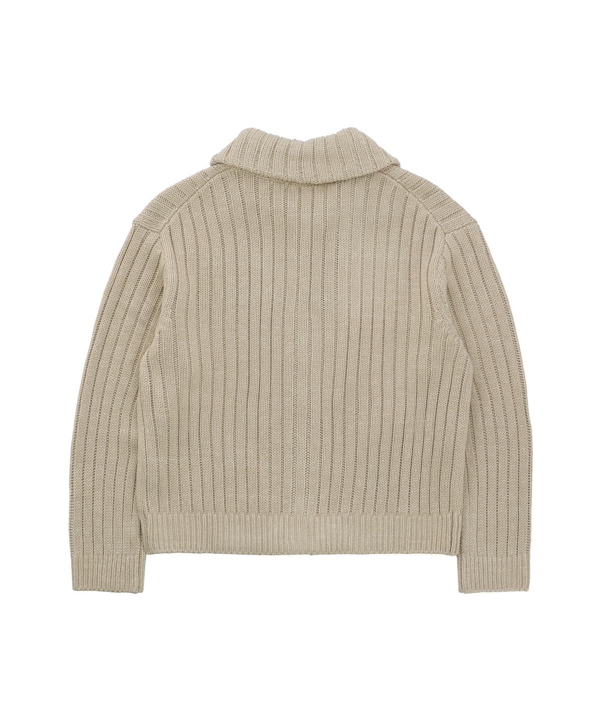 나우앤투모로우(NOWANDTOMORROW) COLLAR ZIP-UP CARDIGAN [2 COLOR]