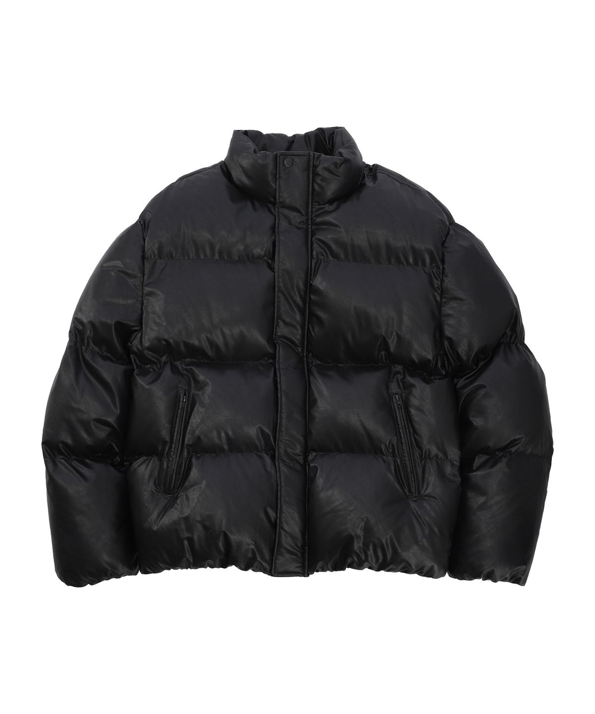 나우앤투모로우(NOWANDTOMORROW) LEATHER PUFFER JUMPER [2 COLOR]