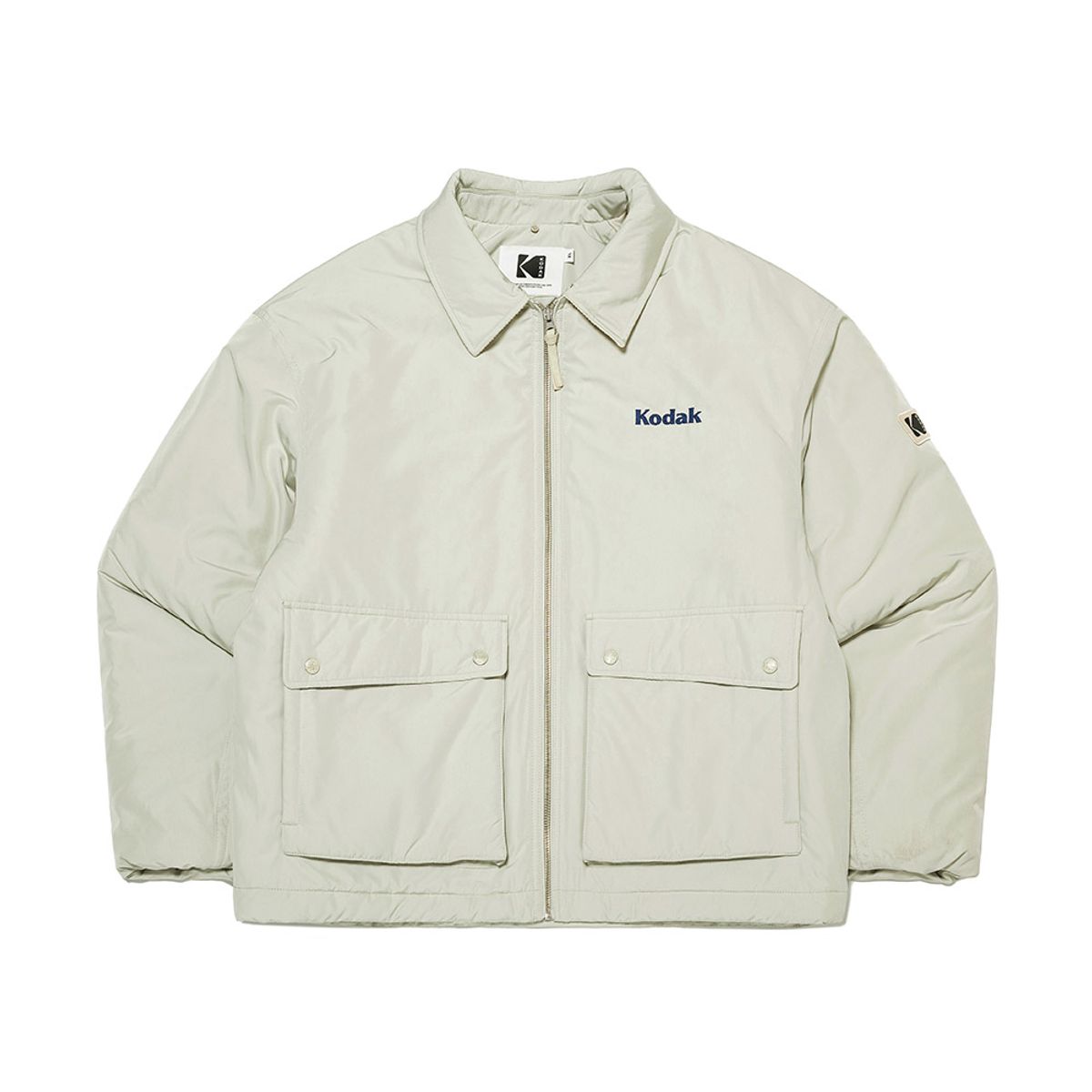 코닥(KODAK) 에센셜 플리스 카라형 패딩 자켓 BEIGE