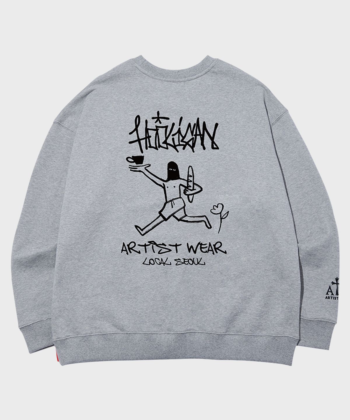 아티스트웨어(ARTISTWEAR) [ATW x HOOLIGAN] 로고아트웍 맨투맨