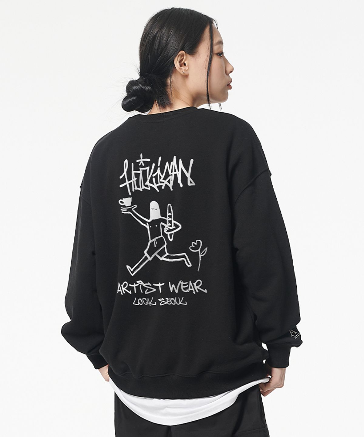 아티스트웨어(ARTISTWEAR) [ATW x HOOLIGAN] 로고아트웍 맨투맨