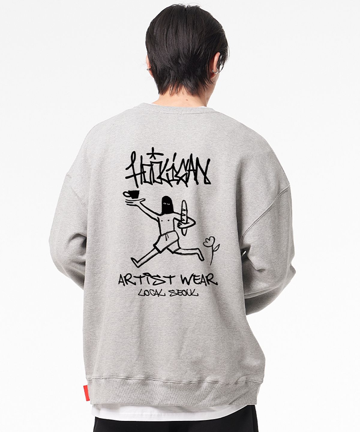 아티스트웨어(ARTISTWEAR) [ATW x HOOLIGAN] 로고아트웍 맨투맨