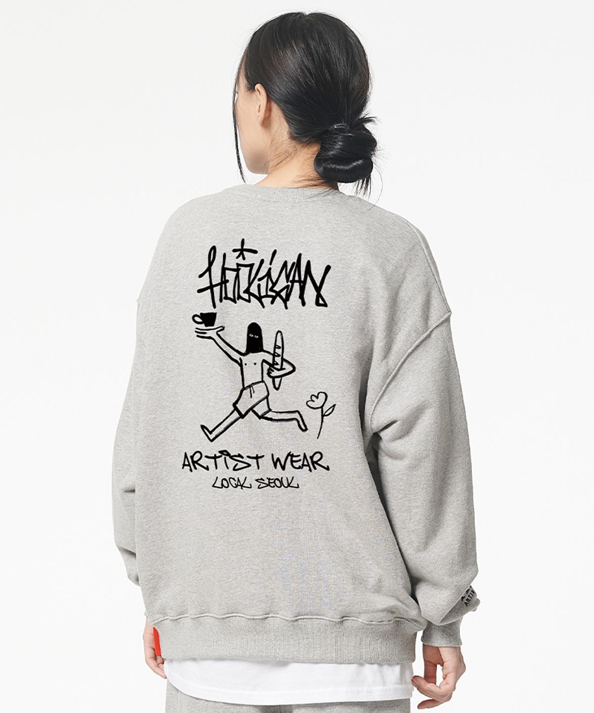 아티스트웨어(ARTISTWEAR) [ATW x HOOLIGAN] 로고아트웍 맨투맨