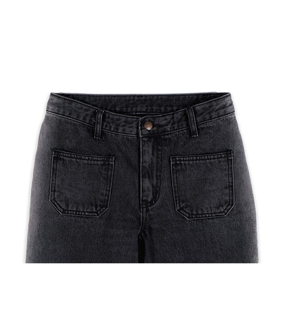 유쓰배쓰(YOUTHBATH) SIDE BLEACHED LINE DENIM PANTS_BLACK