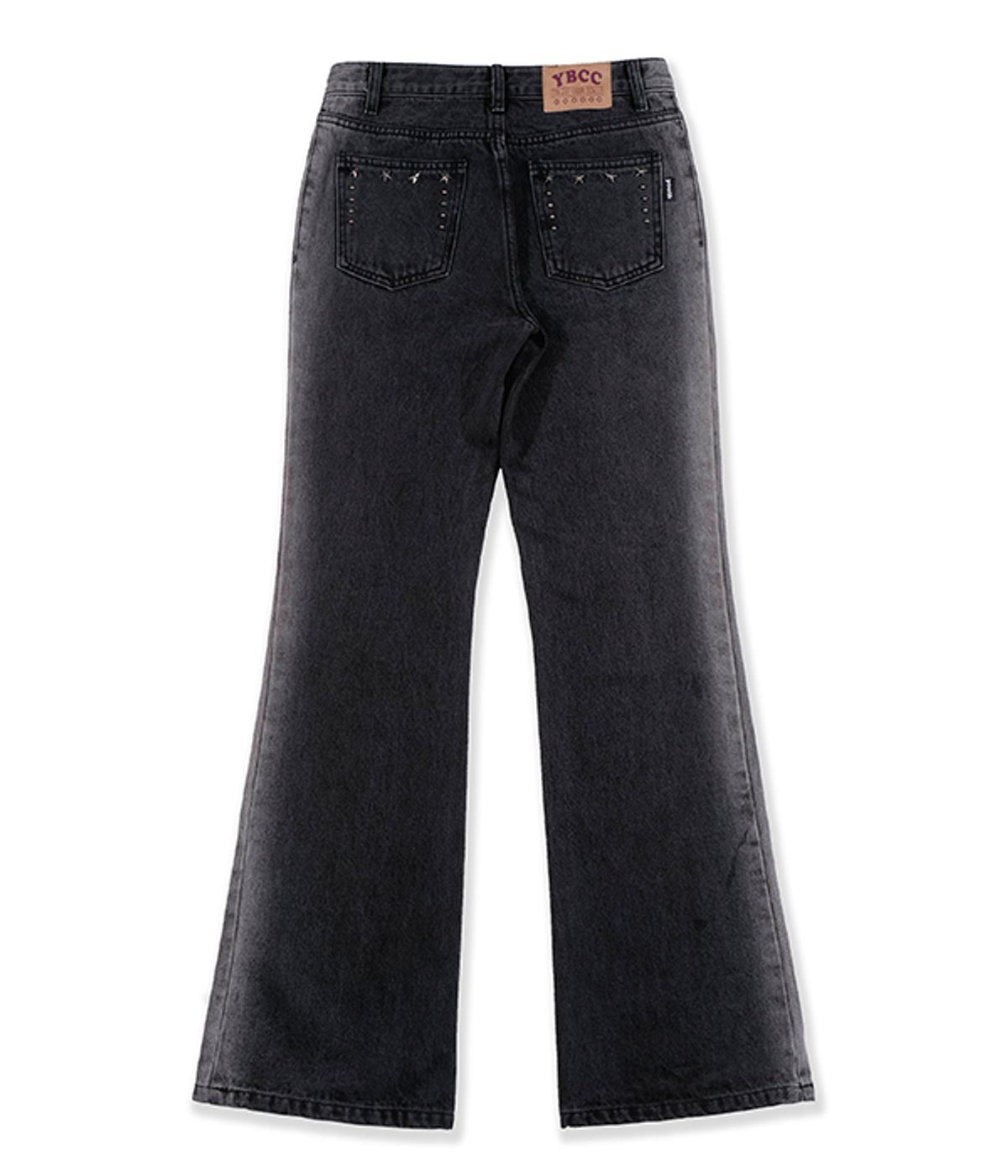 유쓰배쓰(YOUTHBATH) SIDE BLEACHED LINE DENIM PANTS_BLACK