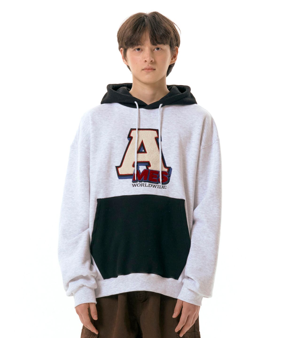 아메스 월드와이드(AMES-WORLDWIDE) A BOUCLE HOODIE GREY (AM2DFUM407A)