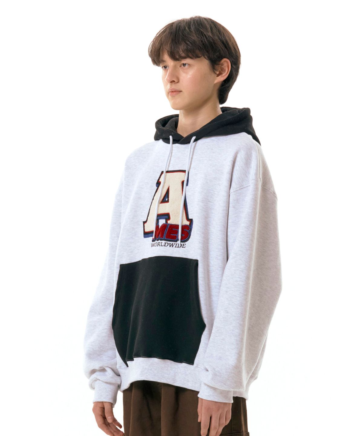아메스 월드와이드(AMES-WORLDWIDE) A BOUCLE HOODIE GREY (AM2DFUM407A)