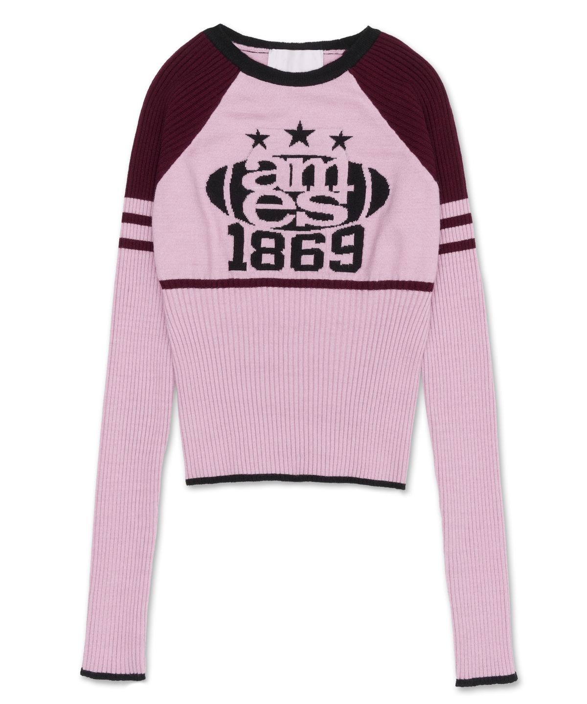 아메스 월드와이드(AMES-WORLDWIDE) COLOR BLOCK KNIT PINK (AM2DFFK601A)