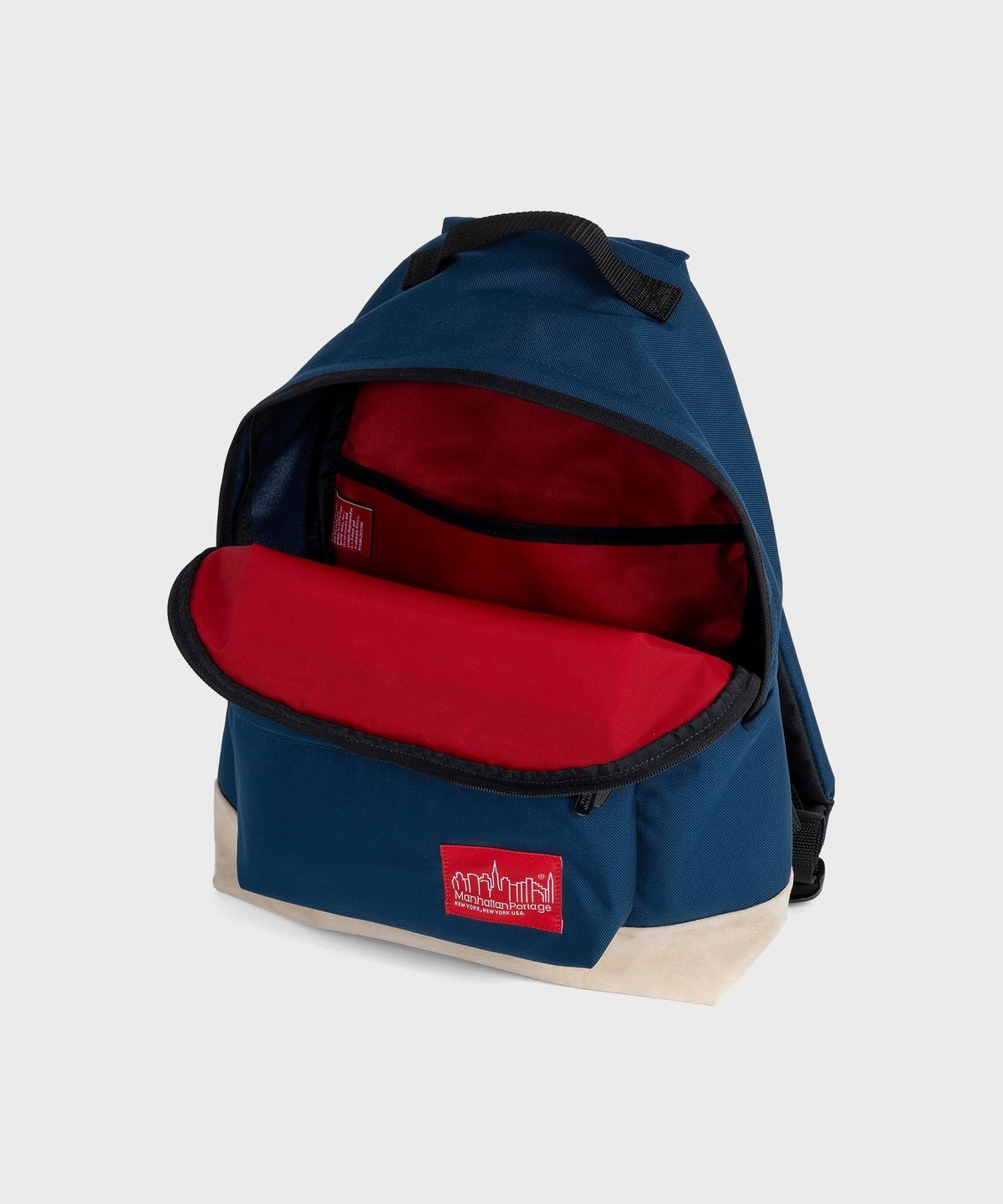 맨하탄 포티지(MANHATTAN PORTAGE) 1209 빅애플 백팩 M NAVY 스웨이드