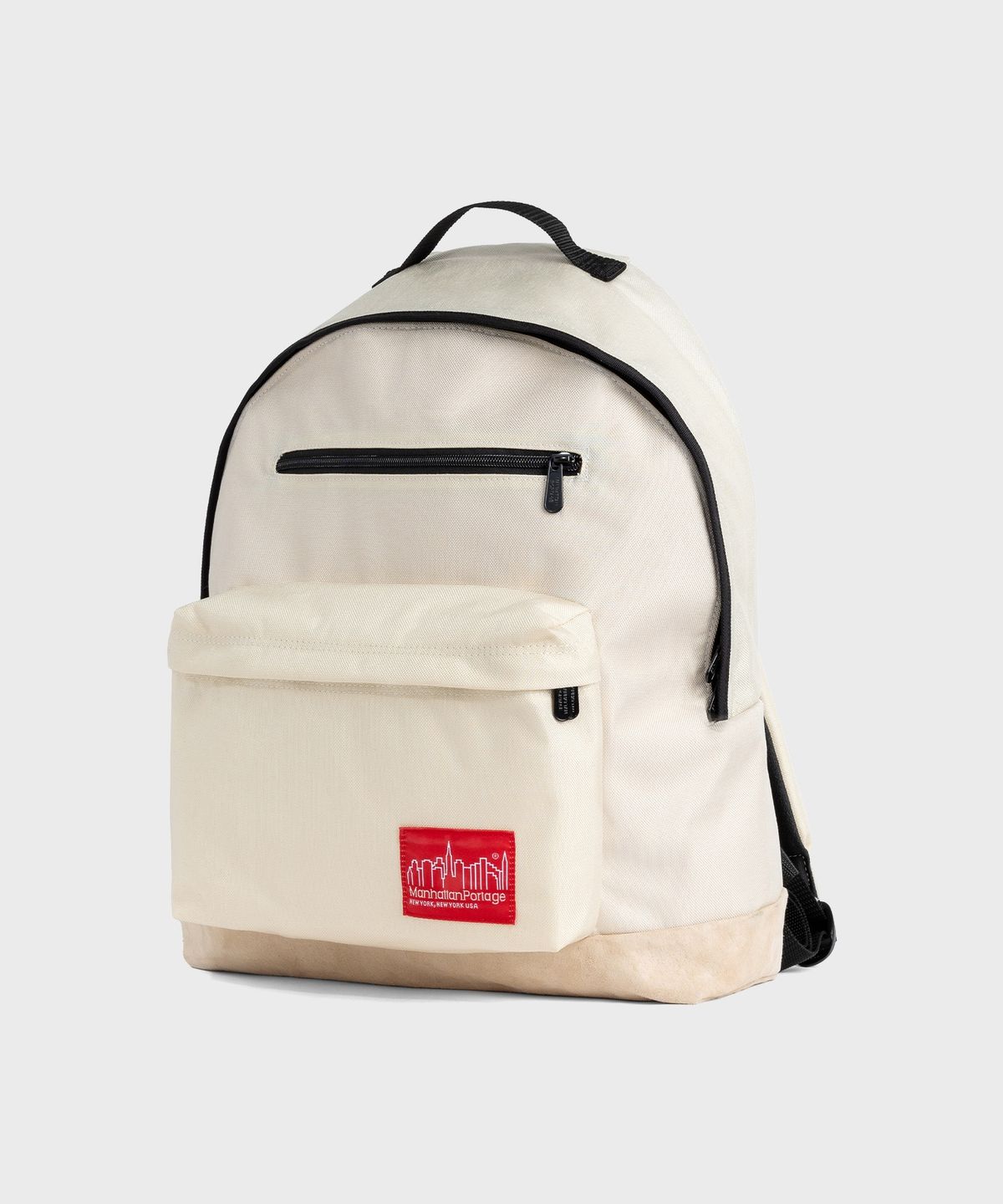 맨하탄 포티지(MANHATTAN PORTAGE) 1211 빅애플 백팩 L IVORY 스웨이드
