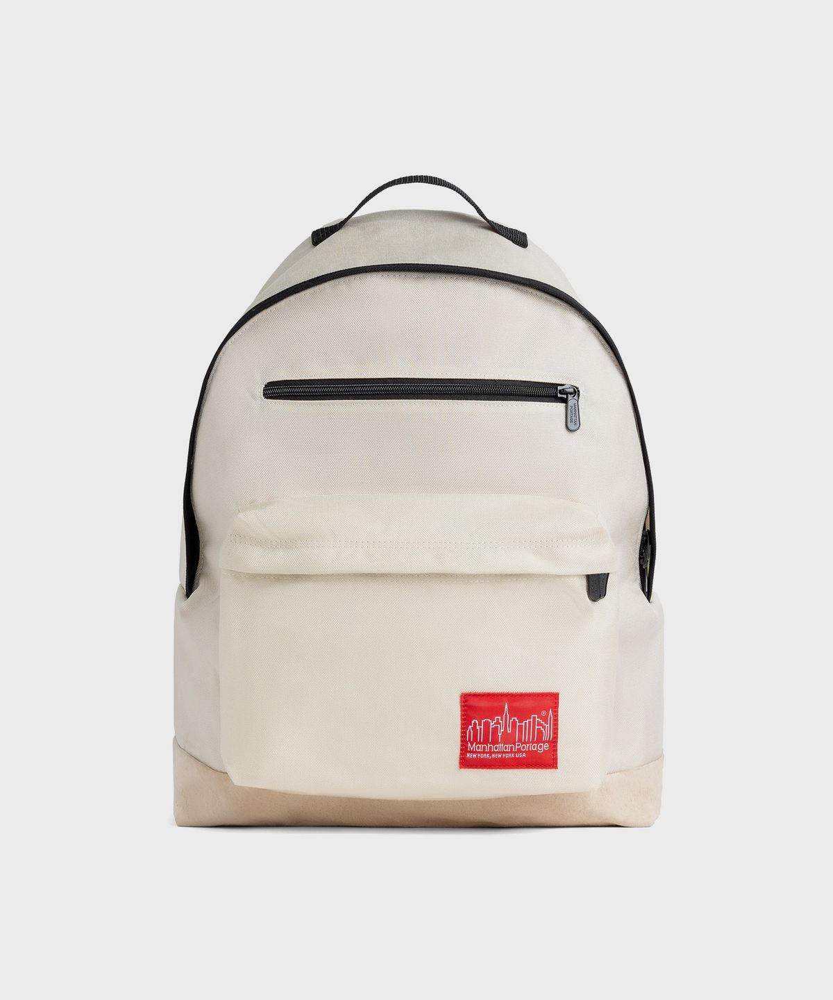 맨하탄 포티지(MANHATTAN PORTAGE) 1211 빅애플 백팩 L IVORY 스웨이드