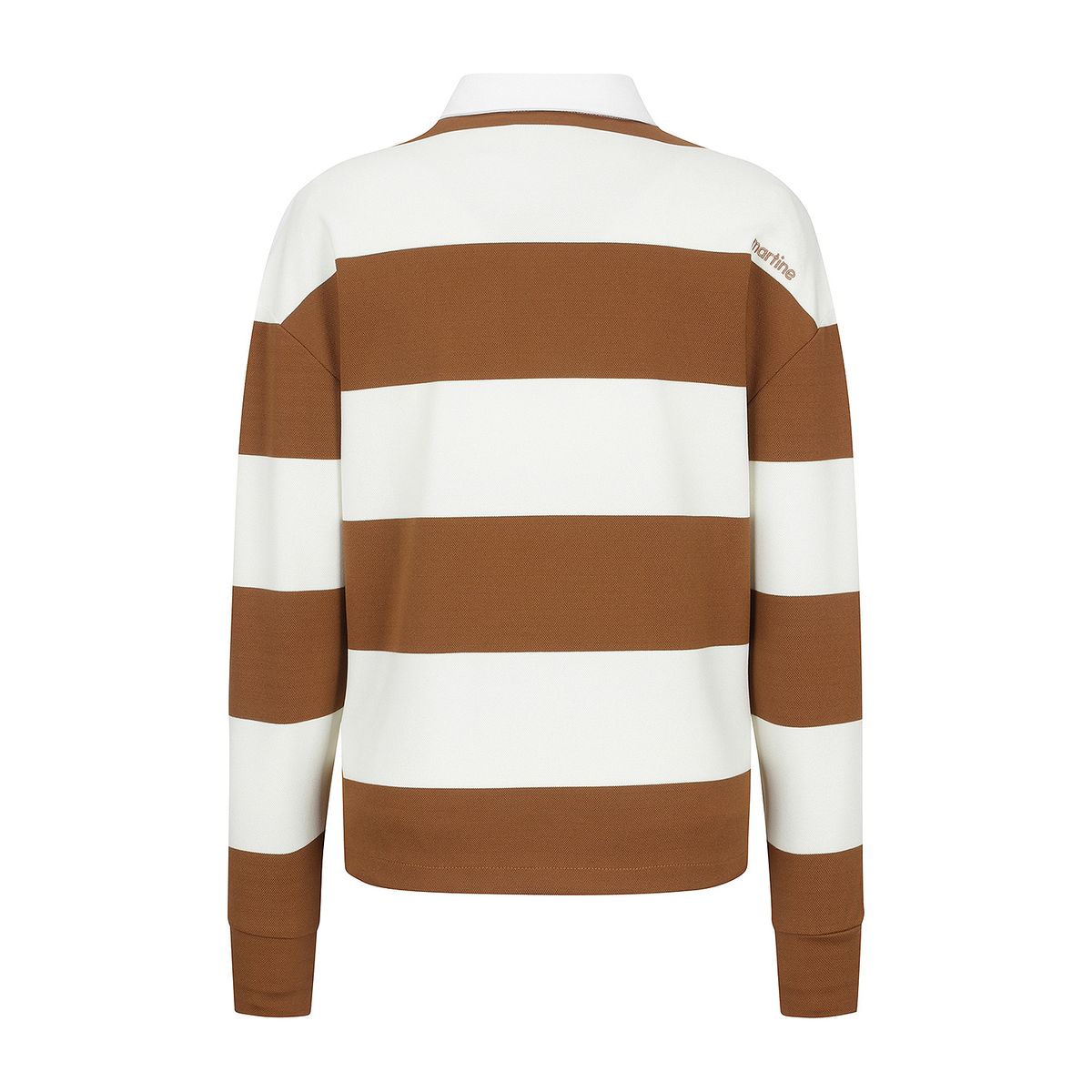 마틴골프(MARTINE GOLF) Block Stripe Polo Shirts_Camel