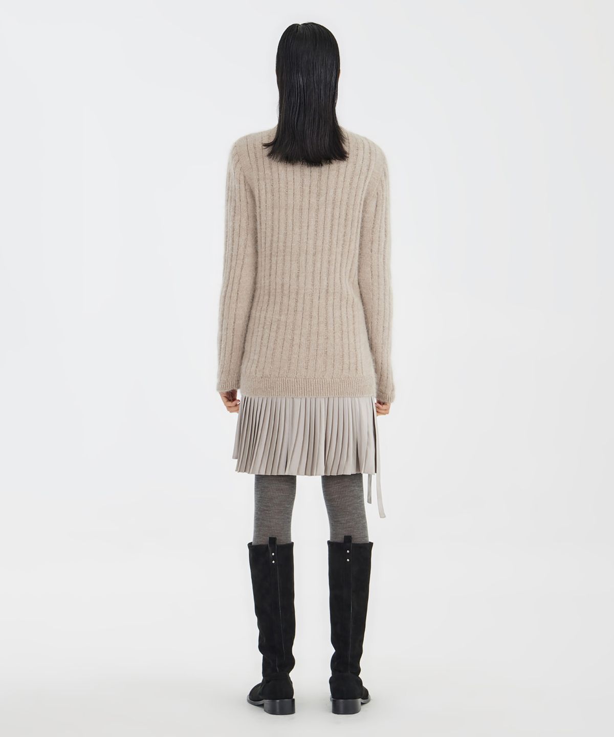유스(YOUTH) Hairy Angora Knit  - Beige