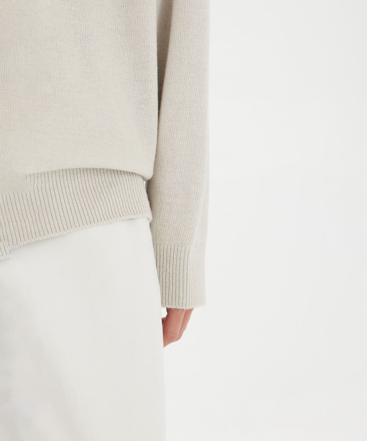 유스(YOUTH) Knit Collar T-shirt - Light Grey