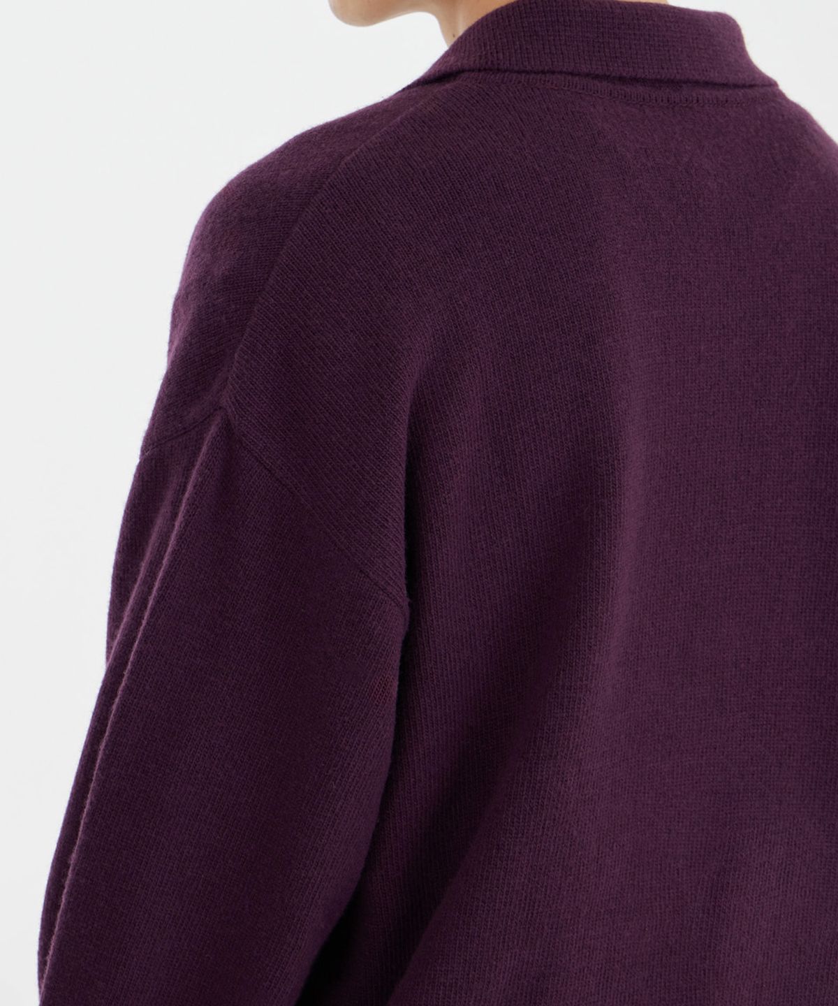 유스(YOUTH) Knit Collar T-shirt - Deep Purple
