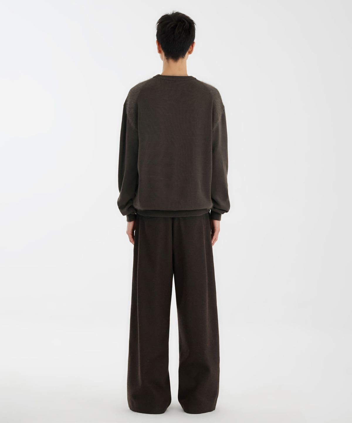 유스(YOUTH) Curved Angora Knit - Brown