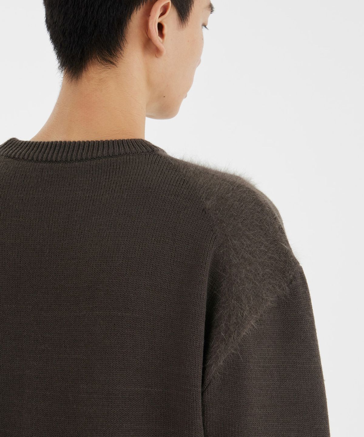 유스(YOUTH) Curved Angora Knit - Brown