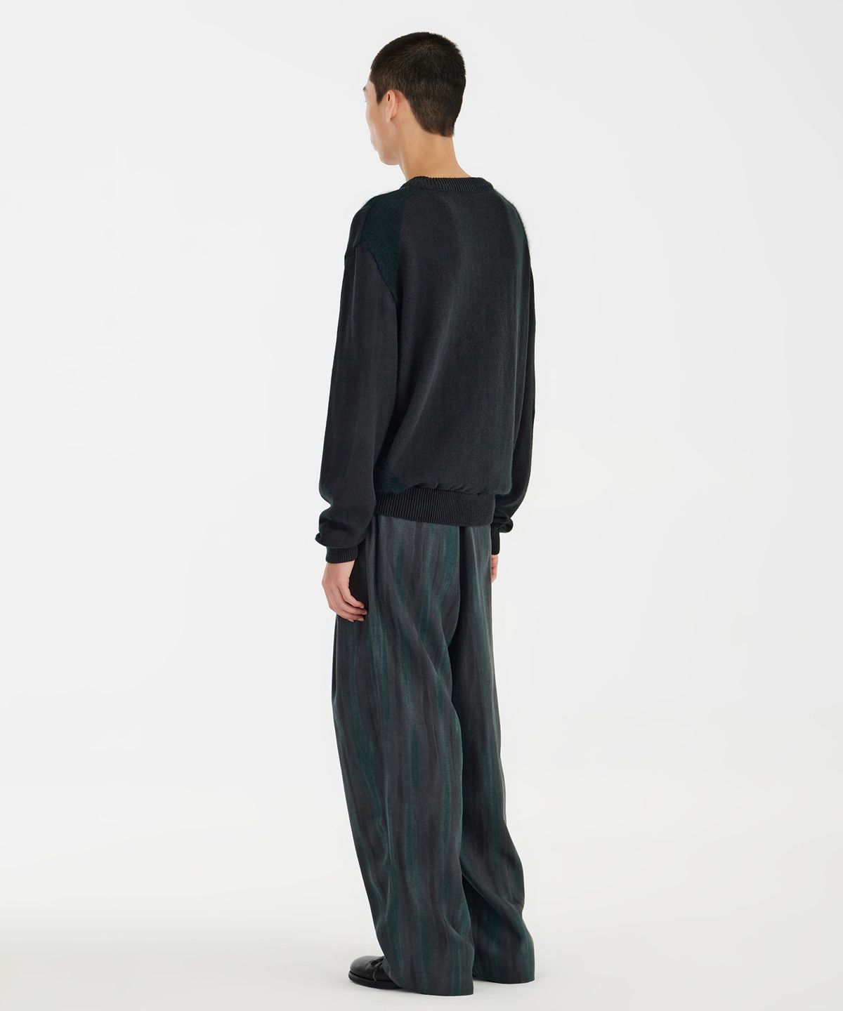 유스(YOUTH) Curved Angora Knit - Deep Green
