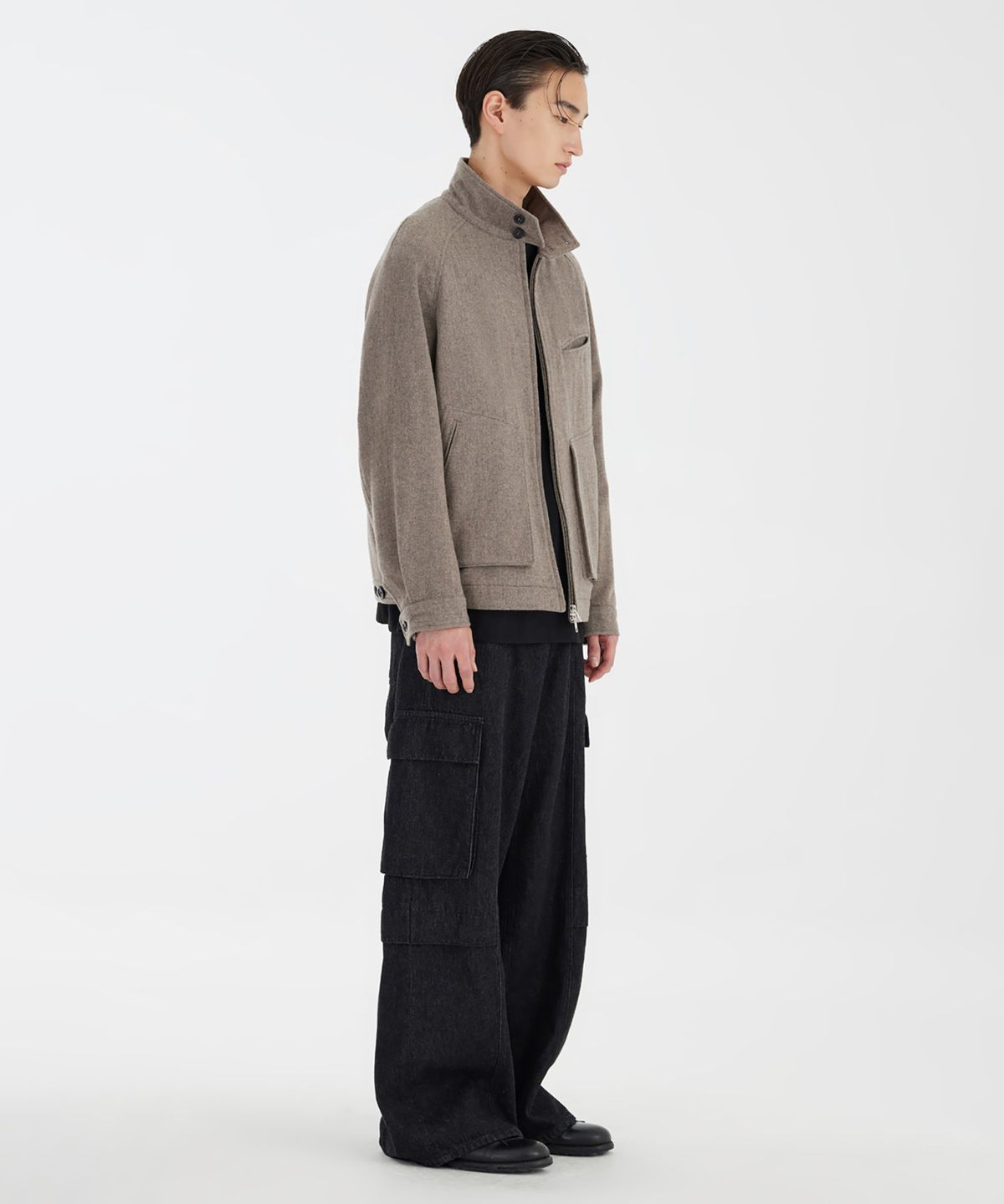 유스(YOUTH) Harrington Jacket - Sand Brown