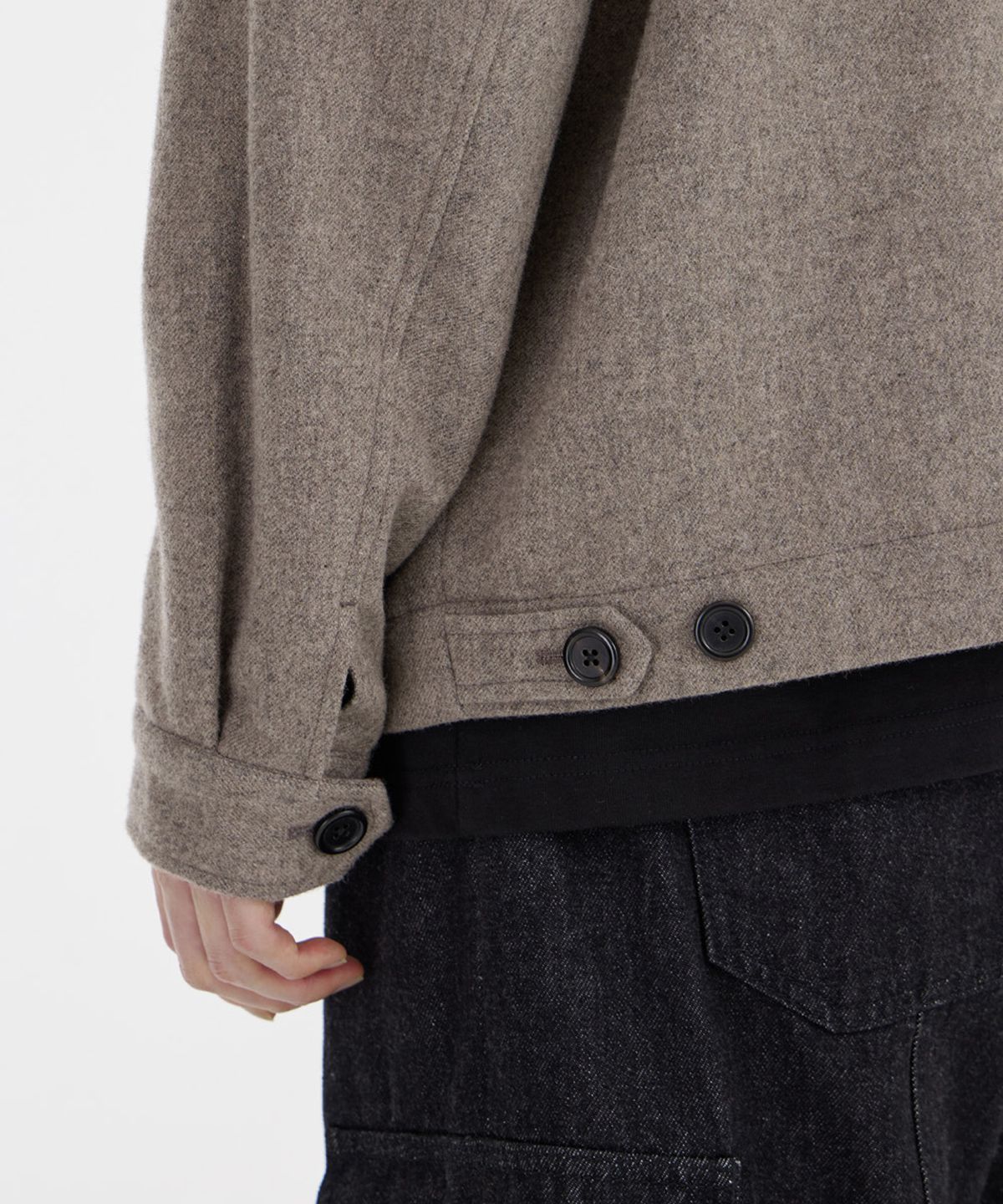 유스(YOUTH) Harrington Jacket - Sand Brown