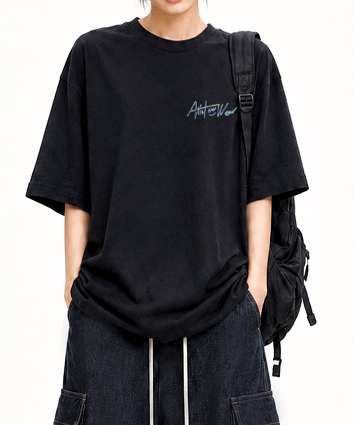 아티스트웨어(ARTISTWEAR) [ATW x HOOLIGAN] 홀로그램 반팔티 - 2COLOR