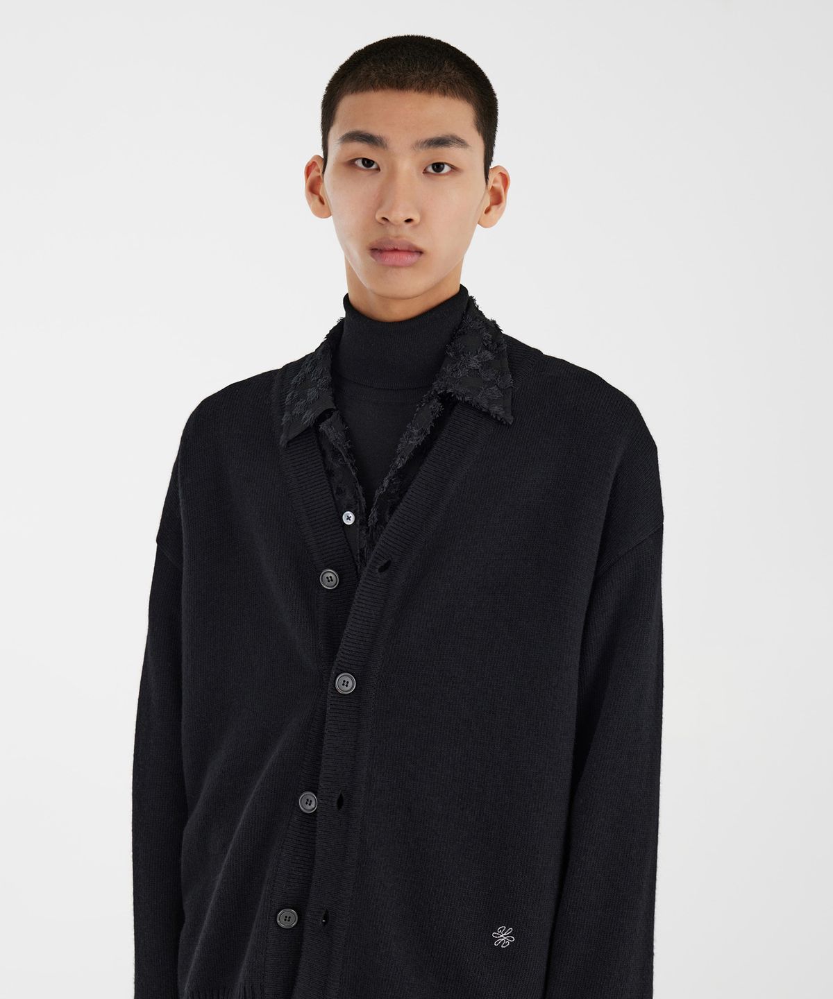 유스(YOUTH) Emblem Cardigan - Black