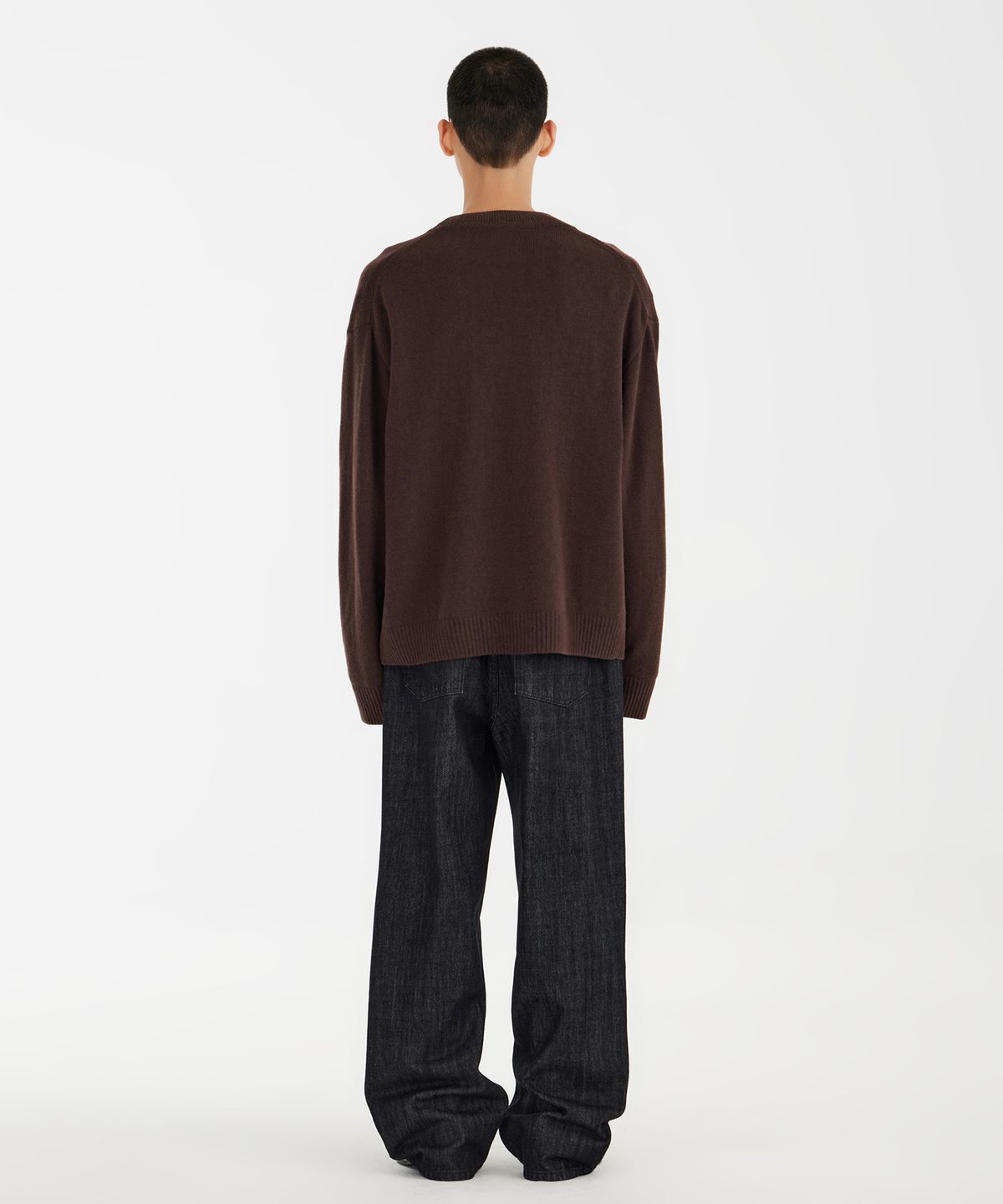 유스(YOUTH) Emblem Cardigan - Brown