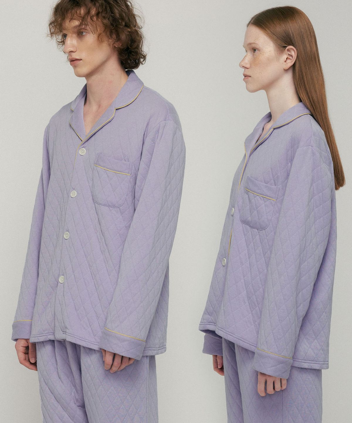 조스라운지(JO'S LOUNGE) (couple) Quilted Lavender Pajama Set