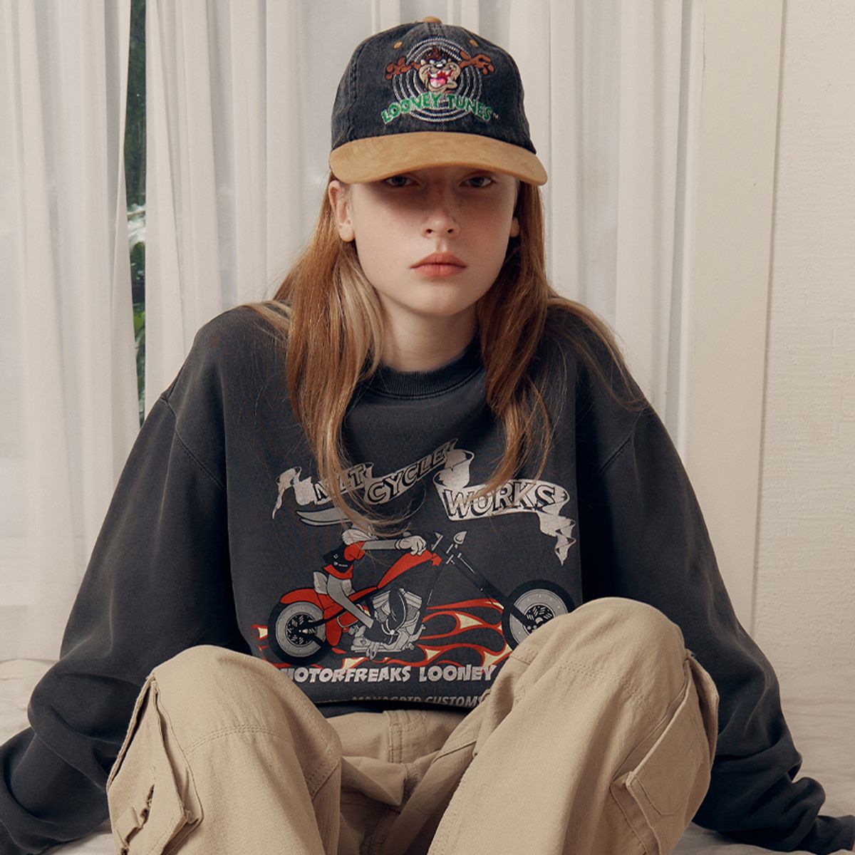 마하그리드(MAHAGRID) TAZ TWO TONE BALL CAP BLACK(MG2DFMAB21B)