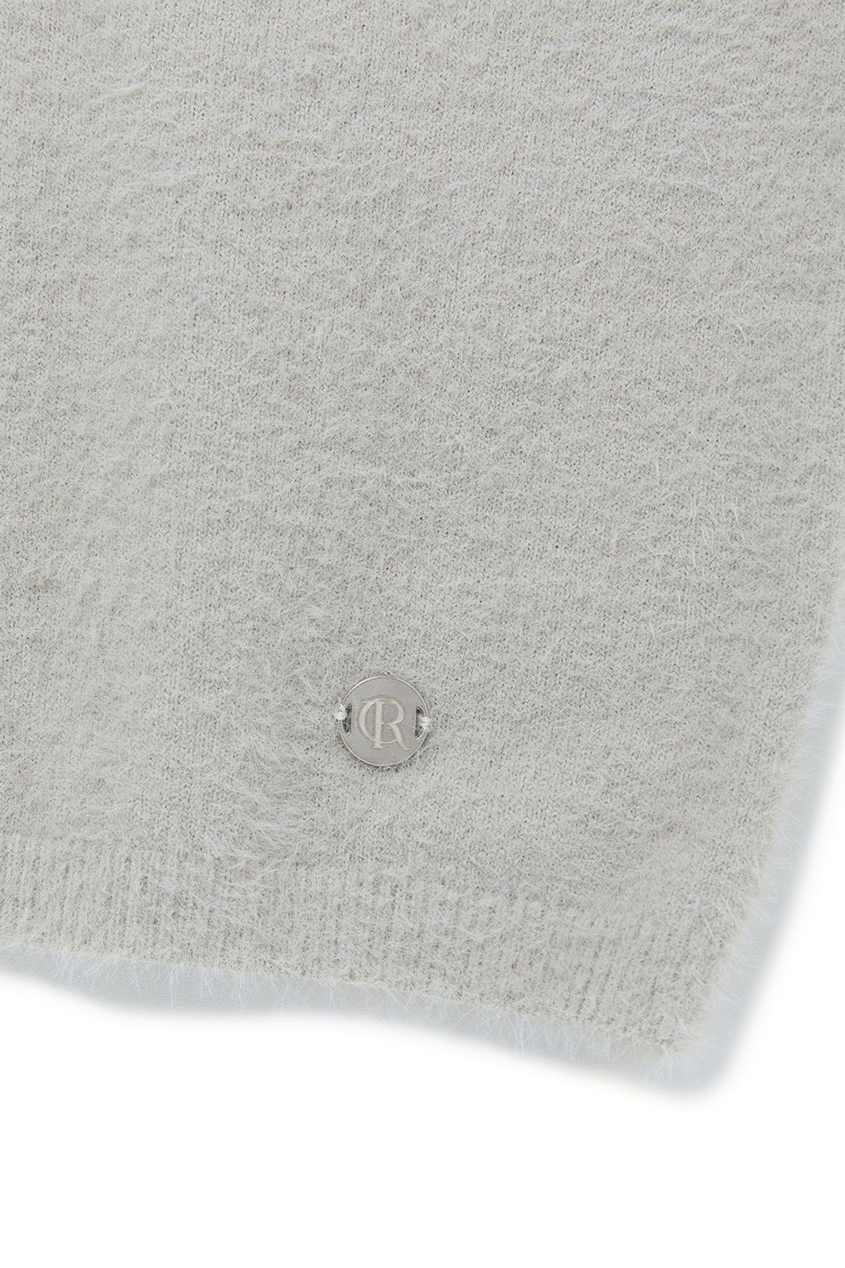 커렌트(CURRENT) HAIRY TUBE TOP [LIGHT GRAY]