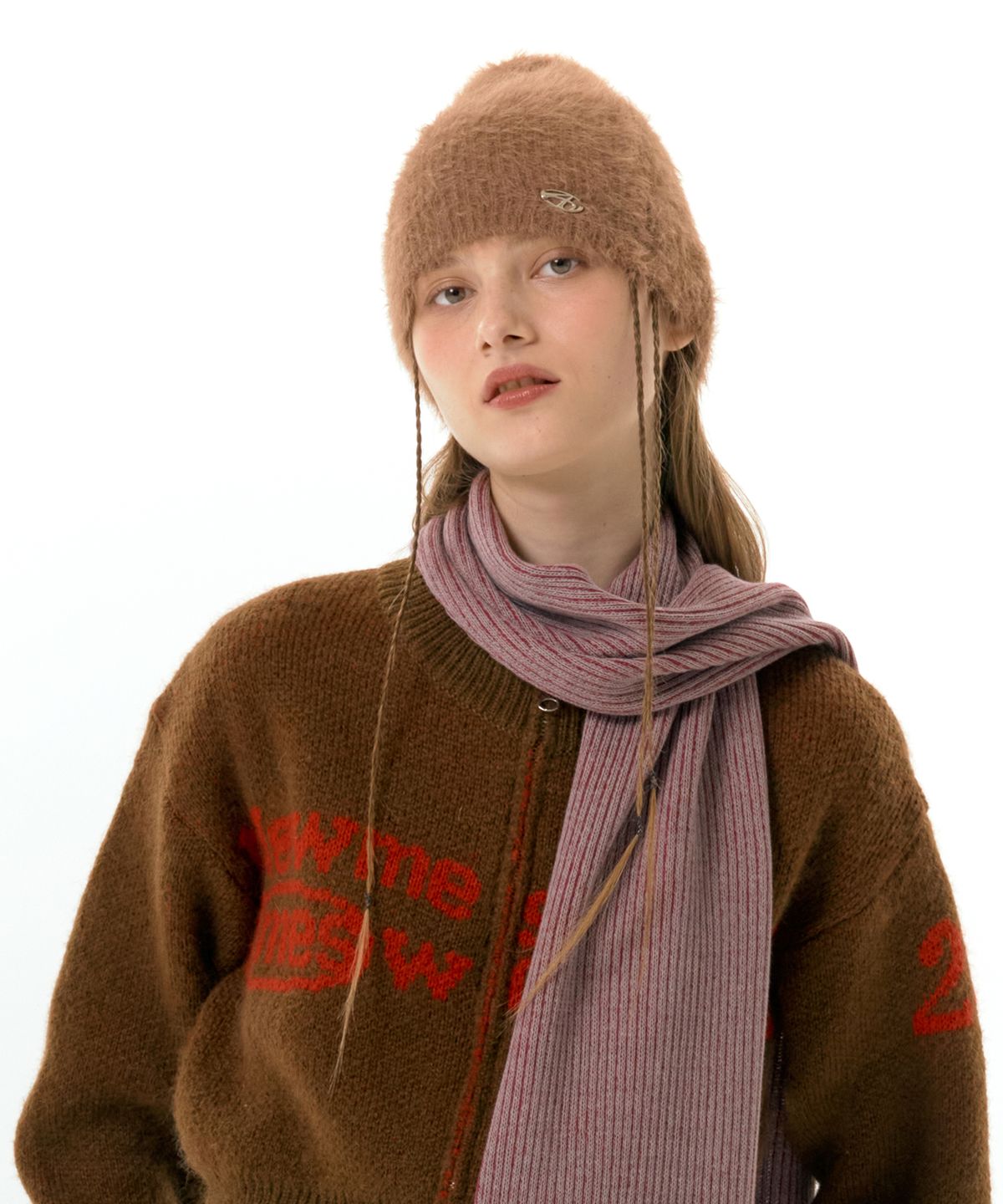 아메스 월드와이드(AMES-WORLDWIDE) FUZZY BEANIE BEIGE (AM2DFUAB61A)