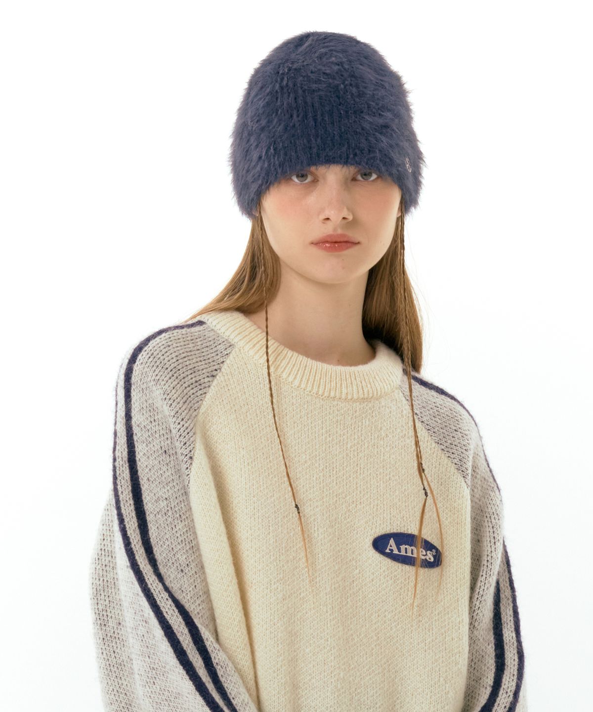 아메스 월드와이드(AMES-WORLDWIDE) FUZZY BEANIE NAVY (AM2DFUAB61A)