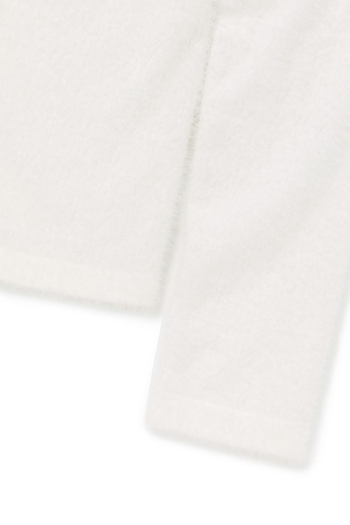 커렌트(CURRENT) HAIRY KNIT CARDIGAN [WHITE]