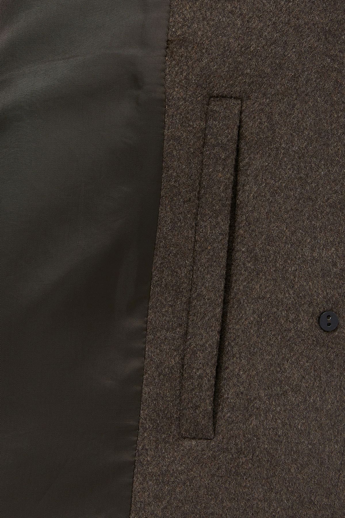 커렌트(CURRENT) CUT OFF SINGLE LONG COAT [BROWN]
