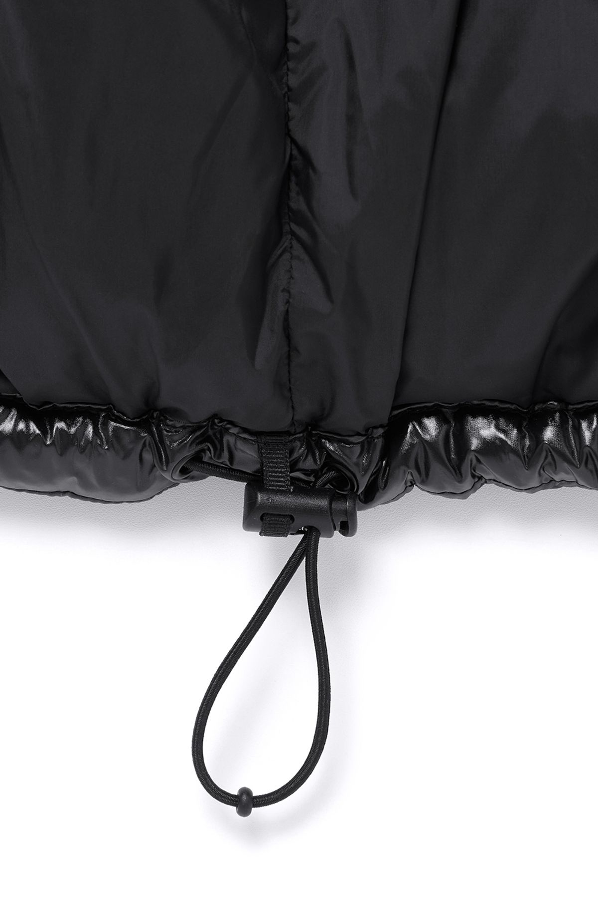 커렌트(CURRENT) VARSITY SHORT PUFFER JACKET [BLACK]