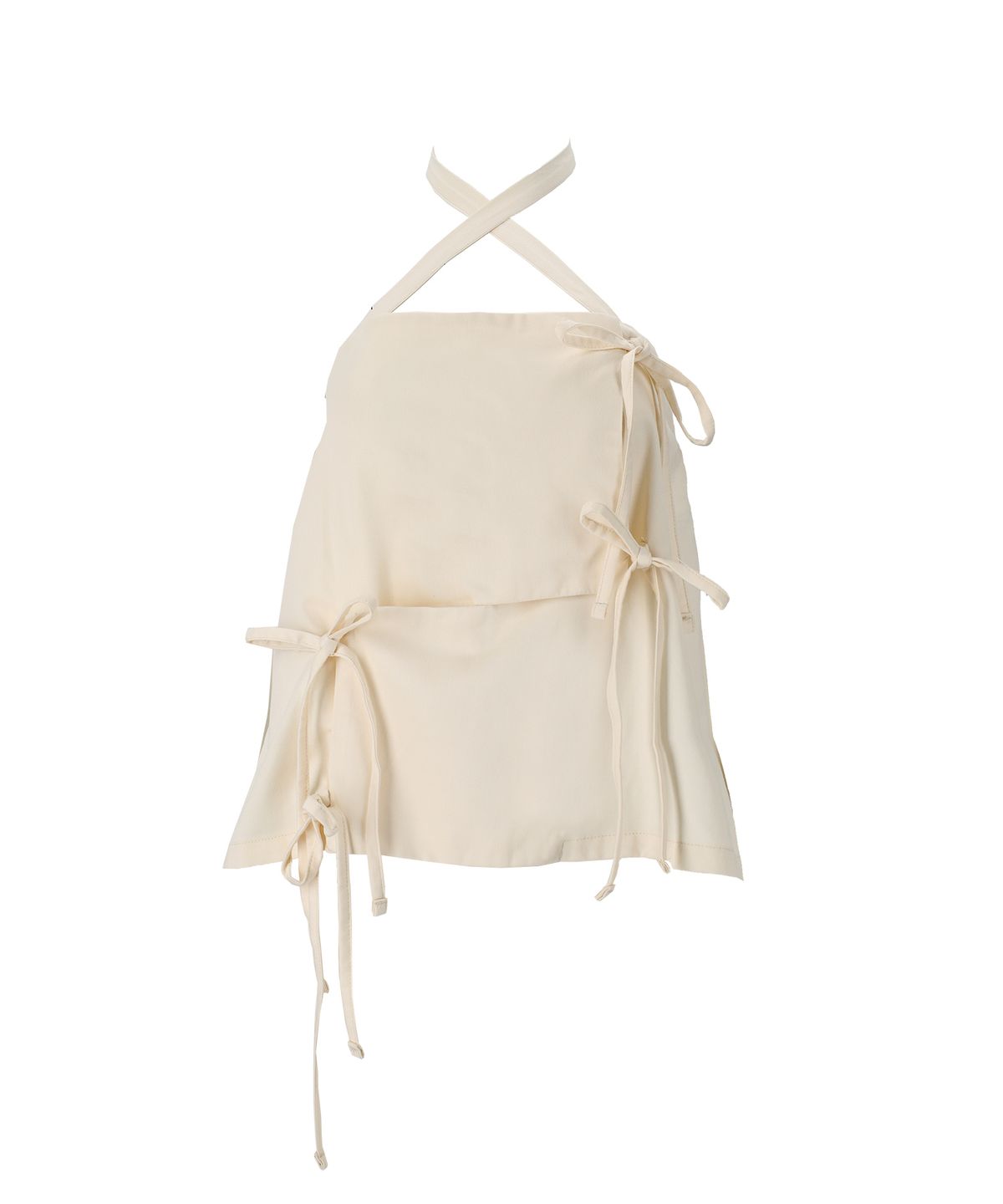 쎄쎄쎄(SETSETSET) [FW]SIGNATURE CROSSOVER RIBBON TANK TOP WHITE